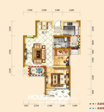 圣聯公館戶型圖