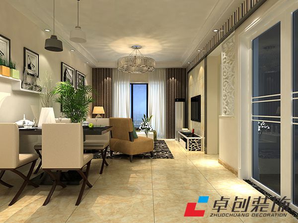 琥珀瑞安家園現代簡約裝修案例